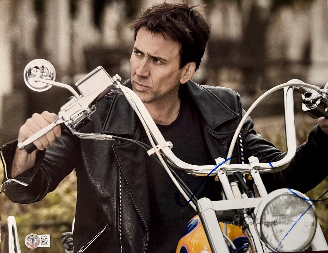 Nicholas Cage signed 11x14 (Ghost Rider) - Beckett